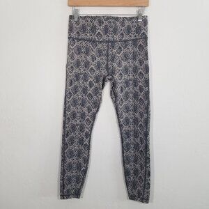 Athleta Ultimate 7/8 Tight Print Legging with‎ Sides Pockets Size S
